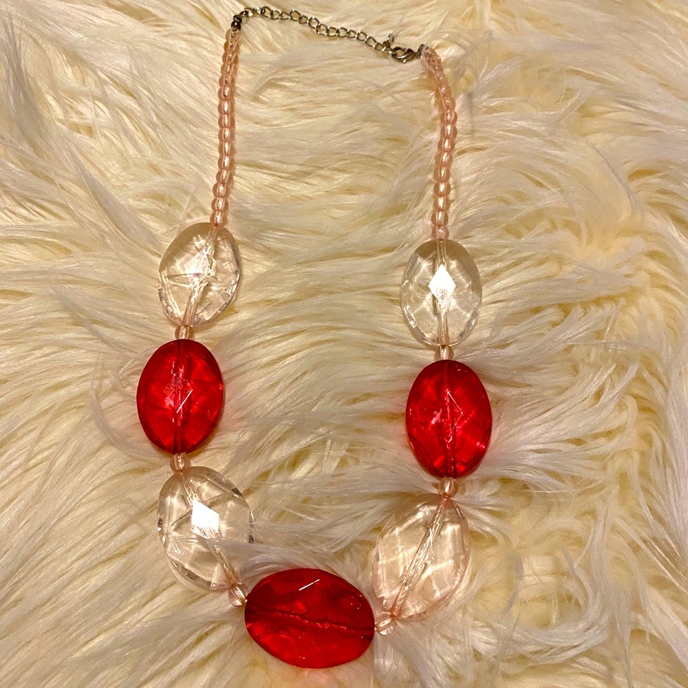 Pink Beaded Necklace